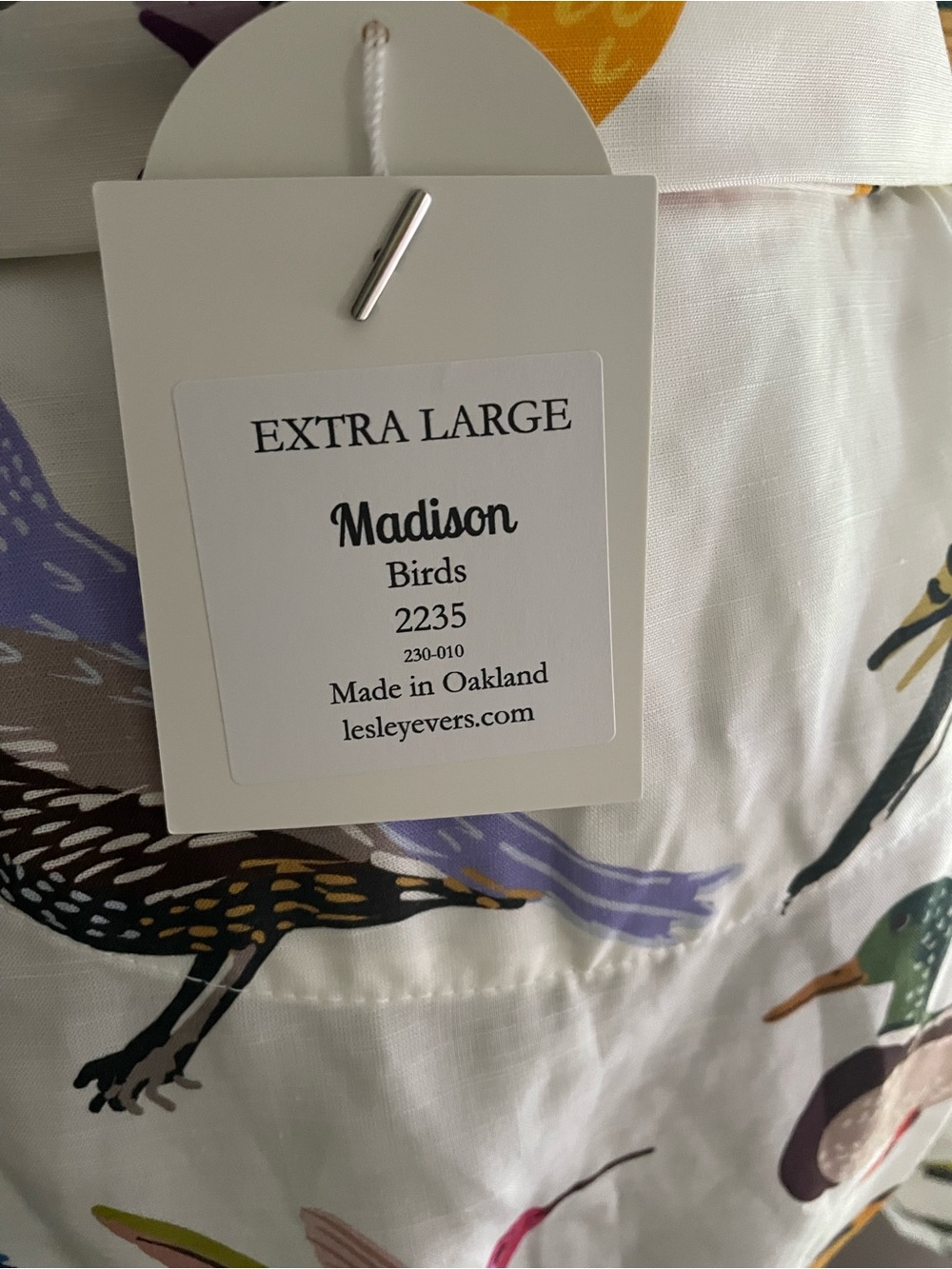 Lesly Evers Bird Dress NWT Sz XL - Picture 8 of 9